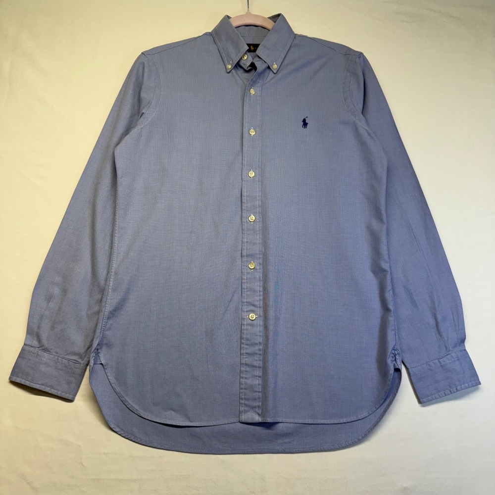 Polo Ralph Lauren Boys XL Blue Button Down Shirt Pony Logo Preppy